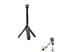 CERFFOOL Mini bastone per selfie allungabile per GoPro 13 12 11 Insta 360 X4 3 Portatile Vlog Treppiede Estensione Monopiede Tripod Action Camera Accessori (Nero)
