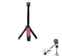 CERFFOOL Mini bastone per selfie allungabile per GoPro 13 12 11 Insta 360 X4 3 Portatile Vlog Treppiede Estensione Monopiede Tripod Action Camera Accessori (Rosso)