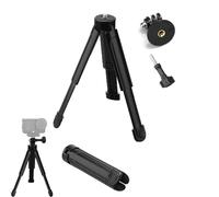 CERFFOOL Mini treppiede telescopico con adattatore per DJI Osmo 360/Pocket 4 3/Action 6 5 Pro 4 per GoPro Hero/Insta360 X5 X4 Air GO Ultra/3S 3/Ace Pro 2 Tripod con viti 1/4 antiscivolo piedi