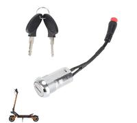 CERFFOOL Serratura elettrica per Kugoo Kukirin G3 Pro Interruttore di avviamento in alluminio con chiave Ricambi per Scooter Elettrico Accessori