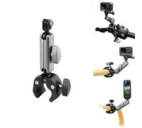 CERFFOOL Supporto da bicicletta per GoPro Hero 13 12 11 per Insta360 X5 X4 Ace Pro 2 Go 3S per Mobile 6 360° girevole con filettatura 1/4 adattatore action camera accessori