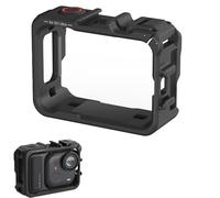 CERFFOOL Telaio di Protezione per Insta360 GO Ultra Telaio della Cassa con Zoccolo Freddo Estensione Cover in PC a Rilascio Rapido Telaio Verticale Orizzontale Gabbia Accessori per Action Camera (Nero