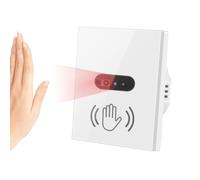 Cerhot EU 230V Sensore di Movimento IR Interruttore Luce a Infrarossi Senza Tocco con Linea Neutra (EU White)