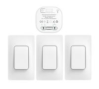 Cerhot interruttore radio interruttore della luce senza batteria interruttore wireless da parete per luci (US, 3V1 a)