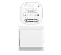 Cerhot interruttori senza fili autoalimentati cinetico interruttore senza fili senza batteria rf interruttore remoto pulsante wireless interruttore luce wireless per illuminazione domestica(EU 1V1 a)