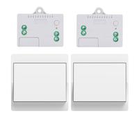 Cerhot Remote Light Switches Wireless, Interruttori di controllo remoto, Interruttore luce cinetico, Interruttore luce wireless Per luci Illuminazione domestica Senza batteria (EU 1 marce 2V2 A)
