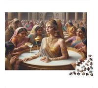 Cerimonia Tradizionale Indiana Puzzle per Adulti Puzzle 1000 Pezzi Ritual del Bagno Relax Regalo Decorazione Casa 52x38cm/1000pcs
