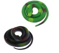 Cerioll 2 Pezzi Serpenti Finti Realistici, Figure di Serpenti Elastici in Gomma, Serpente Giocattolo Di Gomma,per Spaventare Gli Uccelli, Scherzi, Festa di Halloween