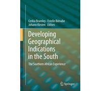 Cerkia Bramley Developing Geographical Indications in the Sou (Copertina rigida)