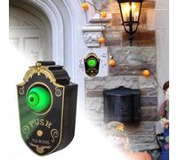 Cerkkapo Campanello a Bulbo Oculare,Decorazioni Animate per Campanello a Bulbo Oculare,Decorazione campanello un occhio Halloween,Per la decorazione della casa stregata Halloween