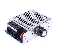 Cerlingwee Regolatore di Tensione Elettronico SCR AC 110 V 10000 W, Regolatore di velocità del Motore Ad Alta Potenza Modulo di Termoregolazione Dimmerabile con Regolatore di Tensione a