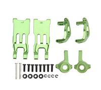 Cerlyiont Aluminum Suspension Arms Set, RC Swing Arm Set Front Lower Suspension Arm with Steering Cup for HBX 1/18 18859E 18858E 18857E