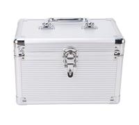 Cerlyiont Custodia per CD DVD Custodia per DVD portatile nera resistente all'acqua a 6 slot per ufficio di viaggio a casa