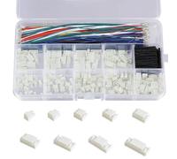 Cermant Kit di connettori GH1.25MM e cavi precrimpati in silicone, cavo adattatore JST con alloggiamento a 2/3/4/5/6/7 pin maschio compatibile con connettore JST-GH