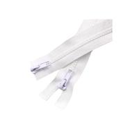 Cerniera, 1 pz 200 cm 5# Cerniere in resina a doppia apertura colorate for sacchi a pelo, divano, tessuti for la casa(White)