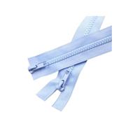 Cerniera, 1 pz 200 cm 5# Cerniere in resina a doppia apertura colorate for sacchi a pelo, divano, tessuti for la casa(Sky Blue)