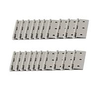 cerniera, 20 pezzi, cerniera for porta in acciaio inossidabile, argento 6 fori, utilizzata for progetti fai da te come mobili, porte, finestre, ecc. Cerniere
