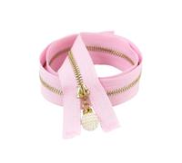 Cerniera, 5 pezzi 15 cm 3# Cerniere metalliche chiuse colorate con tirazip a perla for borse, scarpe(Pink)