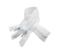 Cerniera, 5 pezzi 40 cm 3# Cerniere colorate in nylon aperte for indumenti, tessuti for la casa, accessori for cucire borse(White)