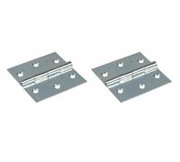 Cerniera 50x50 zincata a forma quadrata - 1 coppia - 2 pezzi