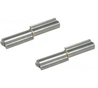 Cerniera 60 mm in acciaio a profilo ribassato saldabile con perno rimovibile - S