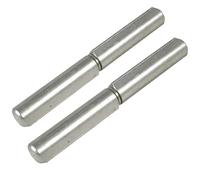 Cerniera 60 mm Profilo a goccia inox saldabile perno fisso - 1 coppia - 2 pezzi