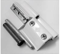 Cerniera a 2 Ali Modello A9235 Colore Bianco - Completa di Boccola, Perno, Viti e Piastrine - Per Porte e Infissi