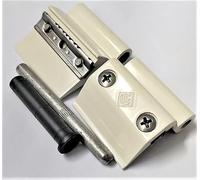 Cerniera a 2 Ali Modello A9235 Colore Crema - Completa di Boccola, Perno, Viti e Piastrine - Per Porte e Infissi