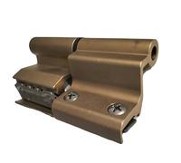 Cerniera a 2 ali Morsa+ Savio 1123.11, per profilo R40/50 terza anta, portata 80-90 Kg, finitura BRONZO