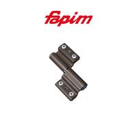 Cerniera a 2 ali per 3ᵃ anta Fapim Monza a contrasto Marrone gotico art. 5672T