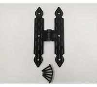 Cerniera a bandella a doppio "T" mm.200 nera