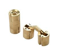 Cerniera a barilotto cilindrica, Cerniera A Barilotto Ottone A Scomparsa Oro 8-18mm 3 pz(14mm)