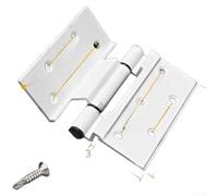 Cerniera a battente in lega di alluminio tipo 50 per sbalzare che supporta l'apertura a 180 gradi e adattabile a più profili di telaio (stile C bianco)