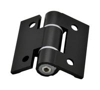 Cerniera a battuta regolabile con smorzamento a 180°, nera/argento, A6063/POM 5960, cerniere for ante e mobili, 1 pezzo(SPEC.60,Black SA)