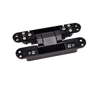Cerniera A Croce Muta for Porta In Legno 3D Regolabile, Serratura Automatica Resistente Al Nero, Cerniera Nascosta(BLACK)