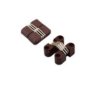 Cerniera a croce nascosta, Cerniera A Croce A Scomparsa for Sedia Da Tavolo Con Ante Pieghevoli 11x33x14,5mm Bianco O Marrone Confezione 4(Brown-4pcs)