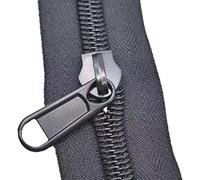 Cerniera a cursore, cerniere a spirale, cerniera in nylon 1 pz 8 # 10 # con grande cursore ispessito, cerniere nere for cucito fai da te Grande borsa da pesca for zanzariera ( Color : 10# , Size : 1m