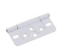 Cerniera a filo in ferro per porta, 77 x 35 mm, per armadietti, armadi, ante a Louvre, design staccabile, funzionamento regolare, facile installazione, argento/bianco/nero (bianco)