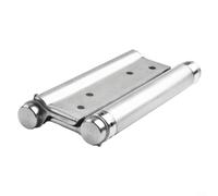 Cerniera a molla a doppia azione, in acciaio inox, cerniera per porta a chiusura automatica, grado 304, cerniera a due vie, per porte interne ed esterne (15,2 cm)