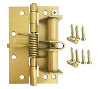 Cerniera a molla autoallineante con posizionamento Cerniera a molla con chiusura automatica autoallineante da 4 pollici multicolore(Gold)