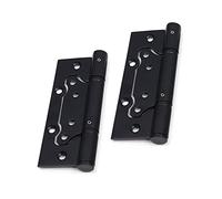 Cerniera a molla da 5 pollici, cerniera silenziosa in acciaio inox, spessore di 2,5 mm, utilizzato for l'apertura e la chiusura della porta porta del carico(Black)