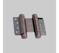 CERNIERA A MOLLA DOPPIA AZIONE 100 mm Ottonata 2 pezzi (Coppia 1)