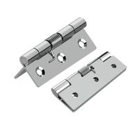 Cerniera a molla in acciaio inossidabile 2 pezzi 75mm Ritorno automatico Chiudiporta Molla di torsione Mini cerniera pieghevole hardware