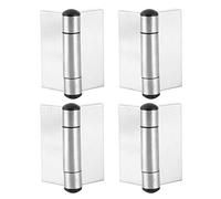 Cerniera a Molla in Acciaio Inox 4 Pezzi, Cerniera per Armadio con Chiusura Automatica, Dimensioni 8x4,5cm - Funzionamento Fluido, Flessibilità Elevata, Accessori per Mobili Casa