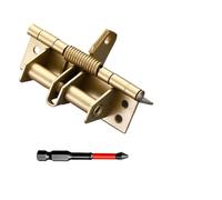Cerniera a molla staccabile della porta, Cerniere for porte a molla con viti multicolore(1pc golden)