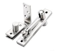 Cerniera a perno in acciaio inossidabile per porte in legno, hardware per porta resistente con capacità di carico di 100 kg, meccanismo di rotazione invisibile per scomparti segreti, colore acciaio, 5