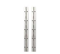 Cerniera a pianoforte continua, Cerniere for piano continue con foro in acciaio inossidabile multicolore 6-20 pollici 2 pezzi(Silver 10in 2pcs)