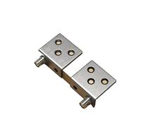 Cerniera a pivot Cerniera nascosta in acciaio inossidabile, cerniera superiore e inferiore for porta dell'armadio con perno cielo terra(Silver)