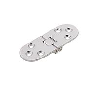 Cerniera a ribalta, cerniera nascosta, cerniere for ante di armadi e tavoli, in lega zinco addensata, fai da te, viti supporto nascoste, set 2(Silver)