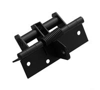 Cerniera a scomparsa a chiusura automatica con montaggio a molla interna e ritenzione dell'angolo della porta ripetibile di 90 gradi per porte standard (nero)